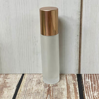 10mL - Glass Roller Bottle - Rose Gold Caps - Essential Oil - DIY