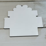 Monogram Moments - Funky Present Name Plate - Hardboard Ornament Blank