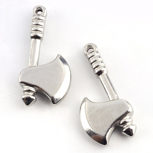 10 Pieces - Stainless Steel - Axe - Charm - Wholesale Jewelry