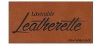 Laser Engraved - 3x2 Rectangle - Leatherette Patch - With Heat Adhesive