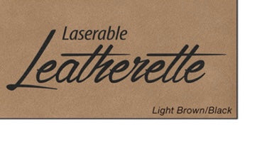 Laserable Leatherette 3 x 2 Rectangle Patch with Adhesive