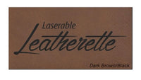 Laser Engraved - 3x2 Rectangle - Leatherette Patch - With Heat Adhesive